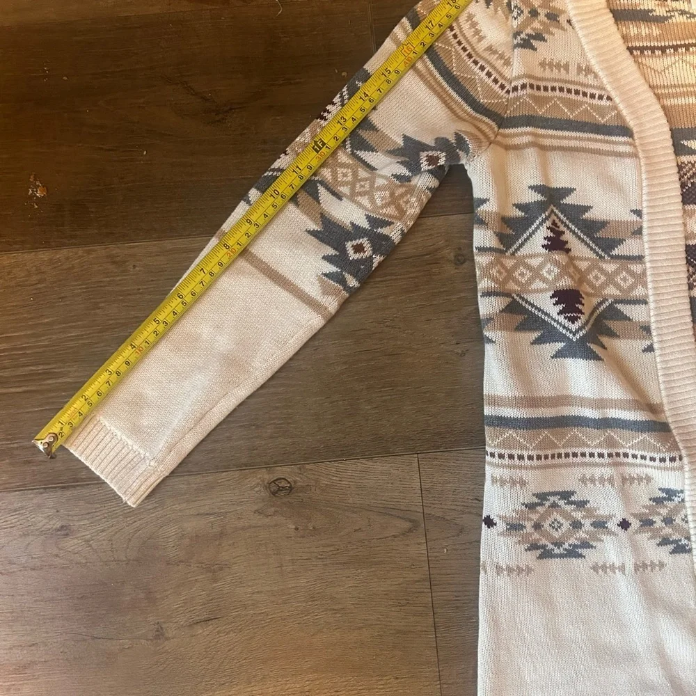 Gymboree Beige and Navy Aztec Cardigan
